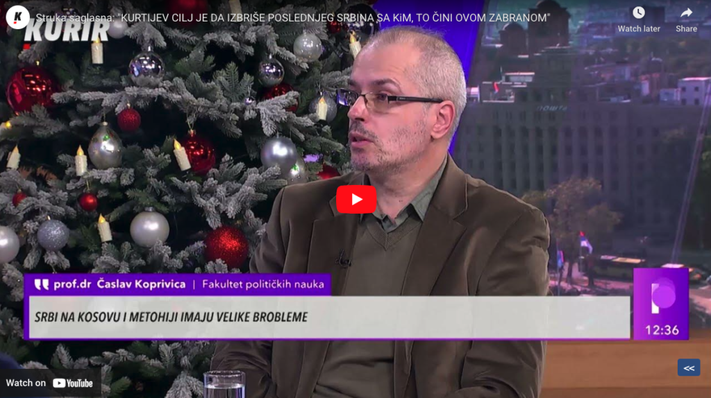 Куртијев циљ је да избрише последњег Србина са КиМ, то чини овом забраном